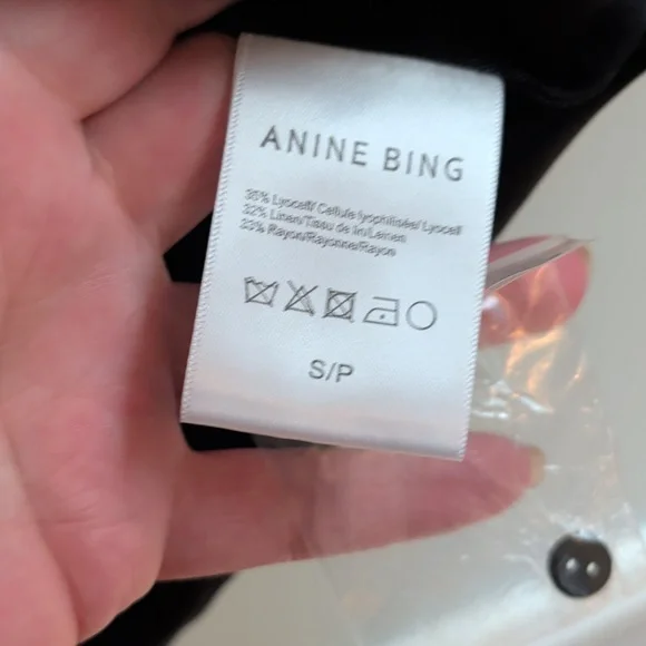 Anine Bing Black Casual Button Down Shirt - Picture 3 of 5